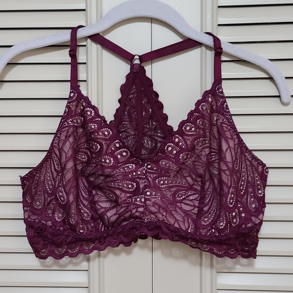 Daytrip Burgundy Racerback Bralette